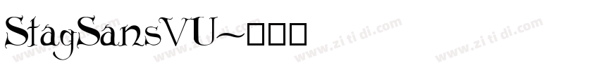 StagSansVU字体转换