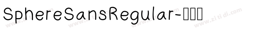 SphereSansRegular字体转换