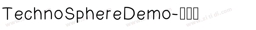 TechnoSphereDemo字体转换