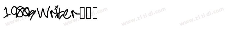 1980sWriter字体转换