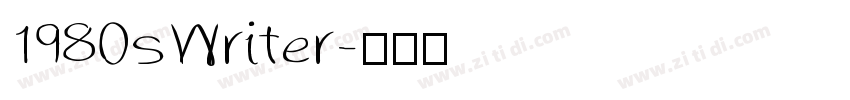 1980sWriter字体转换