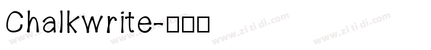 Chalkwrite字体转换