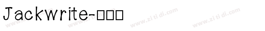 Jackwrite字体转换