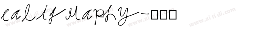 caligraphy字体转换
