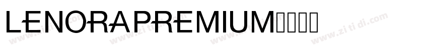 LenoraPremium字体转换