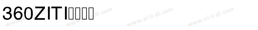 360ZITI字体转换