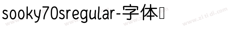 sooky70sregular字体转换