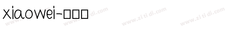 xiaowei字体转换