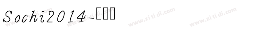 Sochi2014字体转换