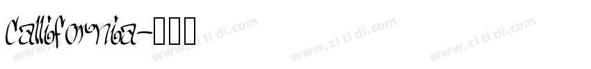 Callifornia字体转换