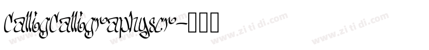 CalligCalligraphyscr字体转换