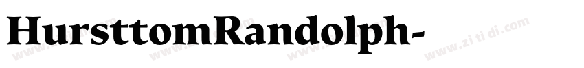 HursttomRandolph字体转换