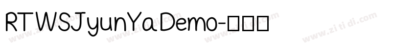 RTWSJyunYaDemo字体转换