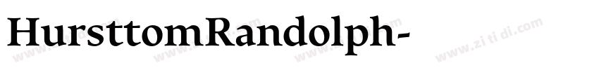 HursttomRandolph字体转换