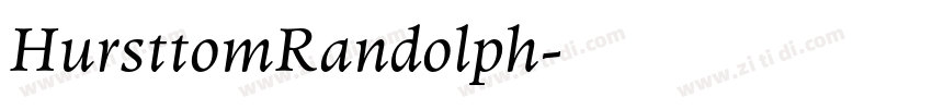 HursttomRandolph字体转换