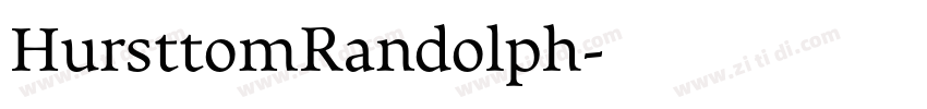 HursttomRandolph字体转换