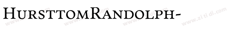 HursttomRandolph字体转换