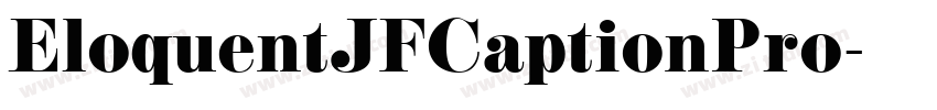 EloquentJFCaptionPro字体转换