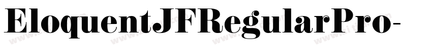 EloquentJFRegularPro字体转换