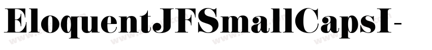 EloquentJFSmallCapsI字体转换