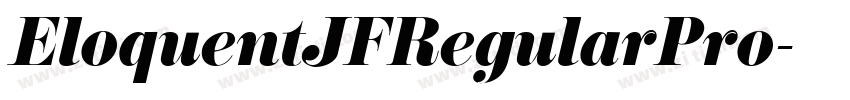 EloquentJFRegularPro字体转换