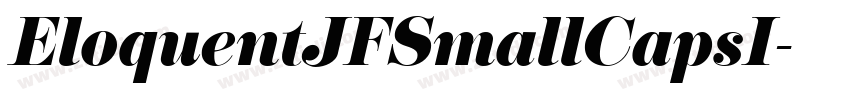 EloquentJFSmallCapsI字体转换