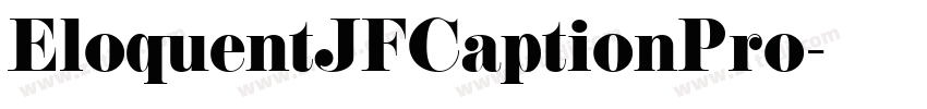 EloquentJFCaptionPro字体转换
