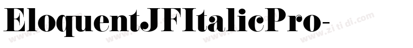 EloquentJFItalicPro字体转换