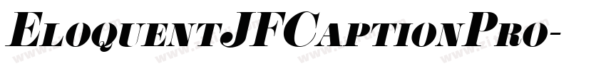 EloquentJFCaptionPro字体转换