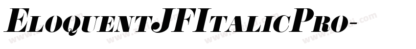 EloquentJFItalicPro字体转换
