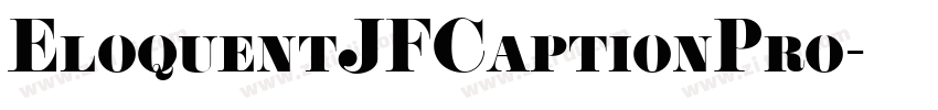 EloquentJFCaptionPro字体转换