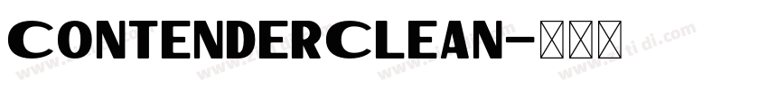 ContenderClean字体转换