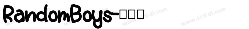RandomBoys字体转换