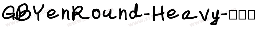 GBYenRound-Heavy字体转换