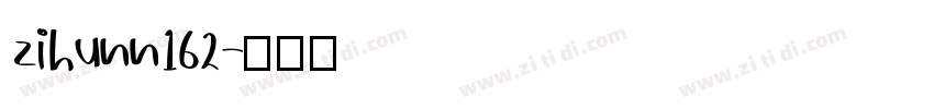 zihunn162字体转换