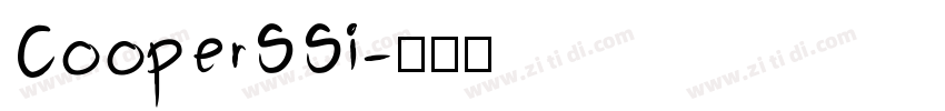 CooperSSi字体转换