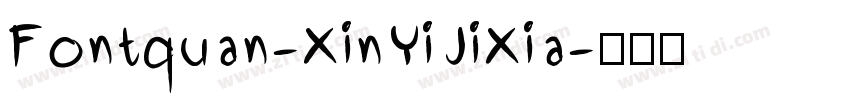 Fontquan-XinYiJiXia字体转换