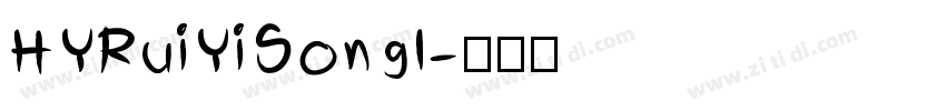 HYRuiYiSongI字体转换