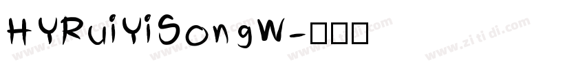HYRuiYiSongW字体转换