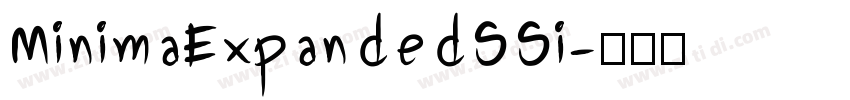 MinimaExpandedSSi字体转换