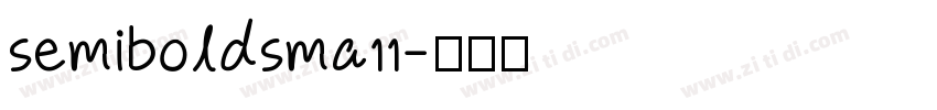 semiboldsma11字体转换