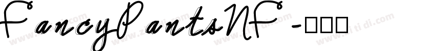 FancyPantsNF字体转换