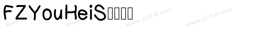 FZYouHeiS字体转换