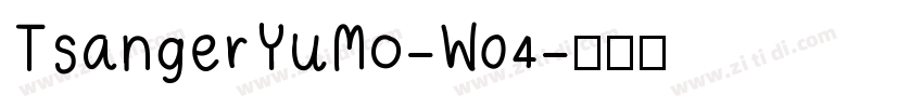 TsangerYuMo-W04字体转换