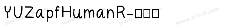 YUZapfHumanR字体转换