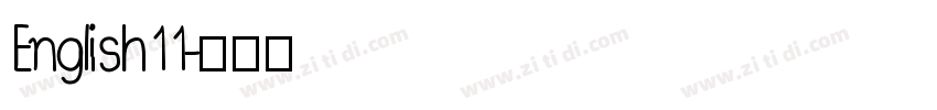 English11字体转换
