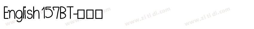 English157BT字体转换