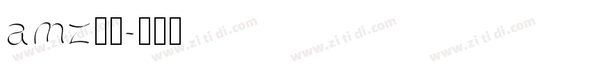 amz筑紫字体转换