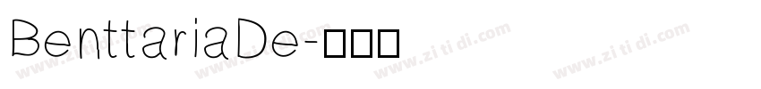 BenttariaDe字体转换