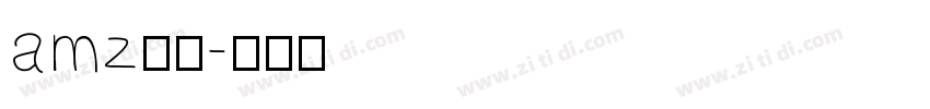 amz筑紫字体转换